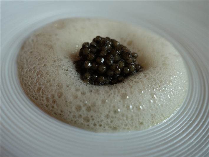 caviar and oysters